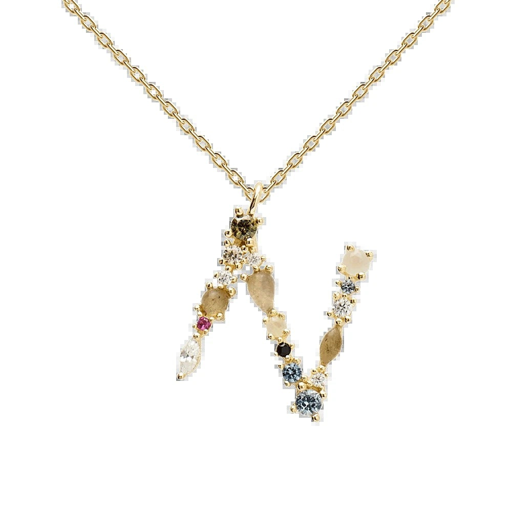 Golden Alphabet Charm