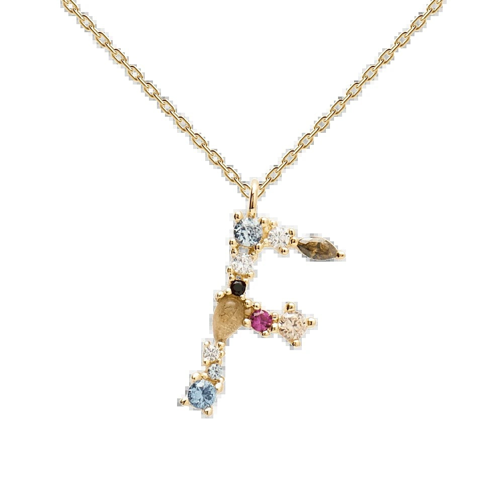Golden Alphabet Charm
