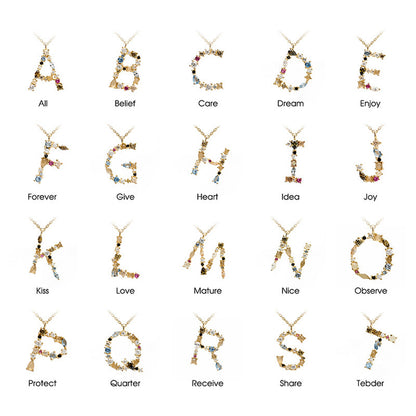 Golden Alphabet Charm